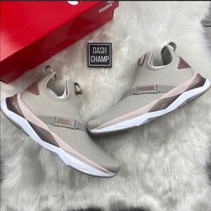 Puma LQDCELL Shatter Mid Rose Gold Sneakers